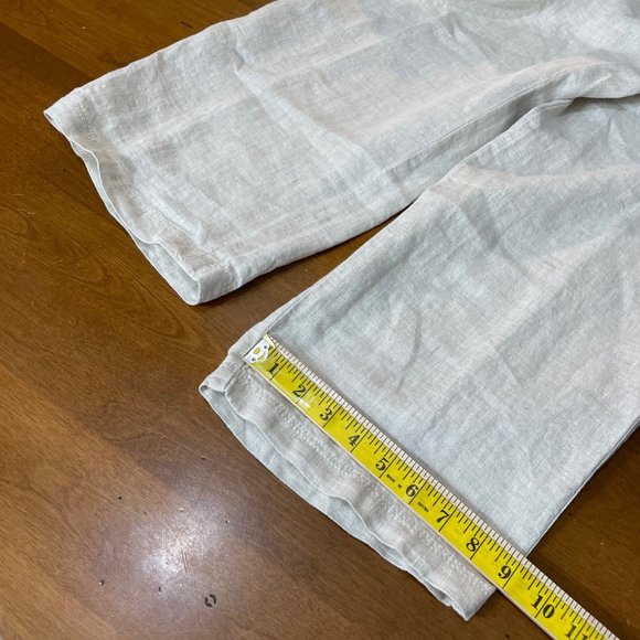 Tommy Bahama Men's Relax Cream Linen Cargo Elastic Waist Casual Pants Sz L - Picture 8 of 8